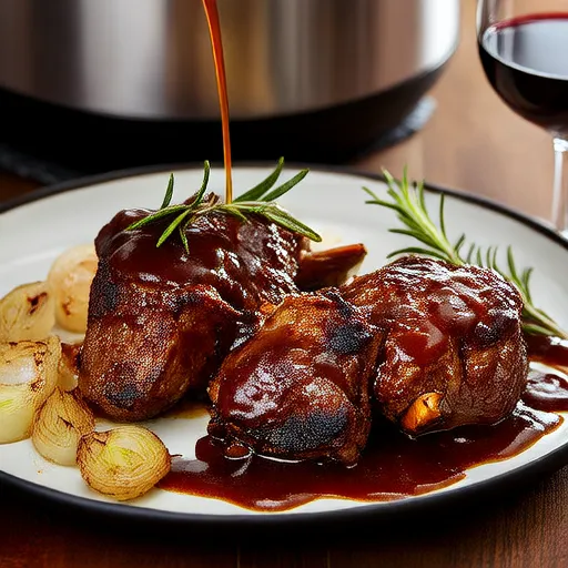 Chuletas de paleta de cordero en olla instantánea