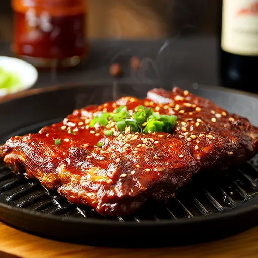 Costine corte ispirate al barbecue coreano