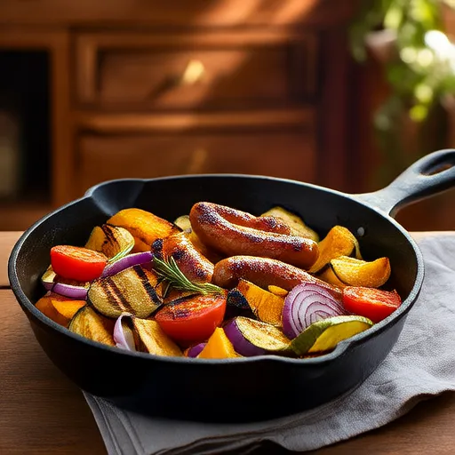 Ratatouille mùa thu với xúc xích hun khói Hillshire Farm