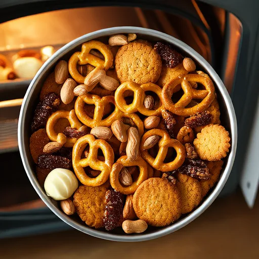 Mistura de Lanches de Pretzel com Pimenta