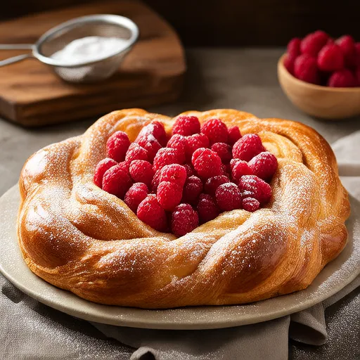 Pãezinhos de Vatrushka de Framboesa