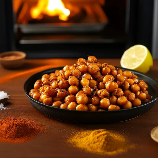 Indian-Spiced Roasted Chickpeas