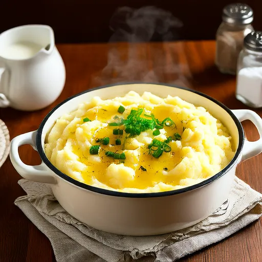 Картофельное пюре со сметаной