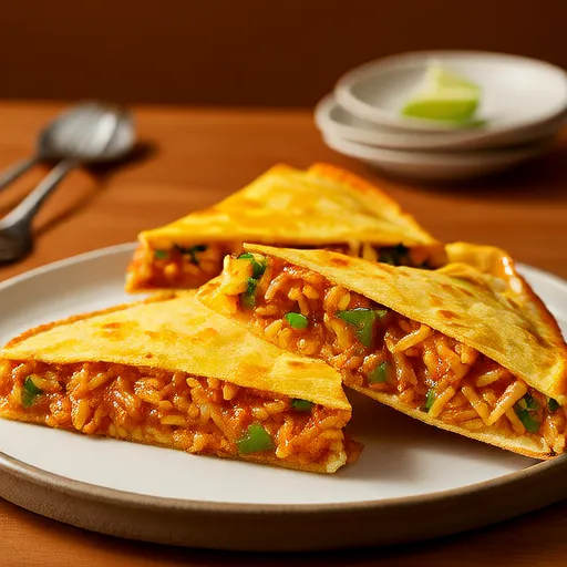 Quesadillas de Queijo e Arroz