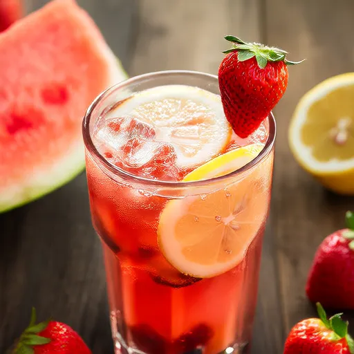 Wassermelonen-Erdbeer-Limonade