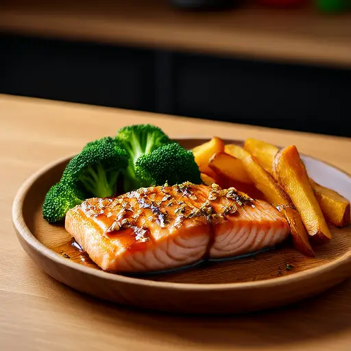 Air Fryer Everything-Bagel Salmon Dinner