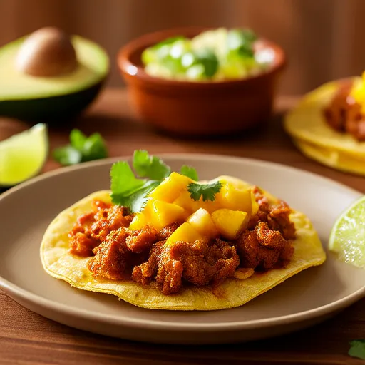 Carnitas istantanee con salsa di mango