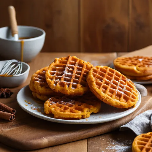 Gaufres à la citrouille et au lait ribot