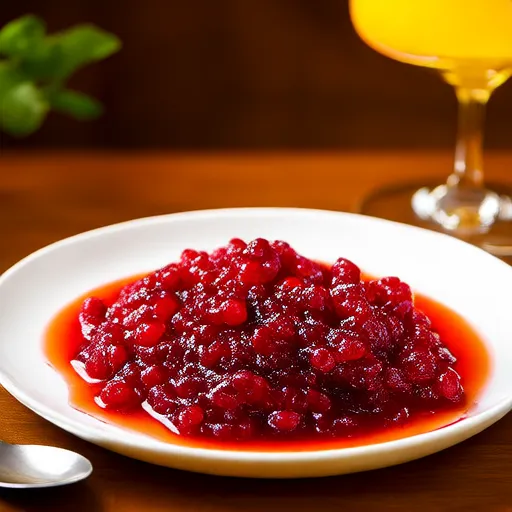 Salsa di Mirtilli Rossi con Tequila e Arancia