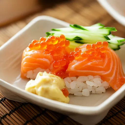 Rouleau de Sushi au Poisson Jaune Épicé