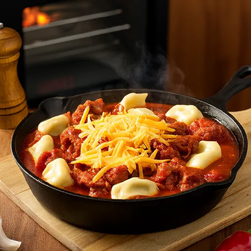 Geräucherte Wurst und Tortellini-Pfanne