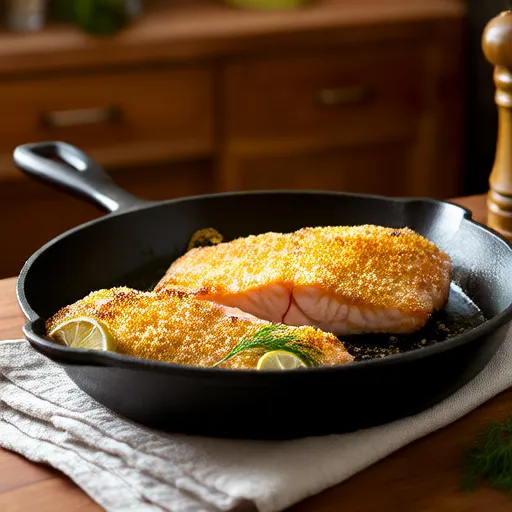 Halibut al Forno con Croccante Panko