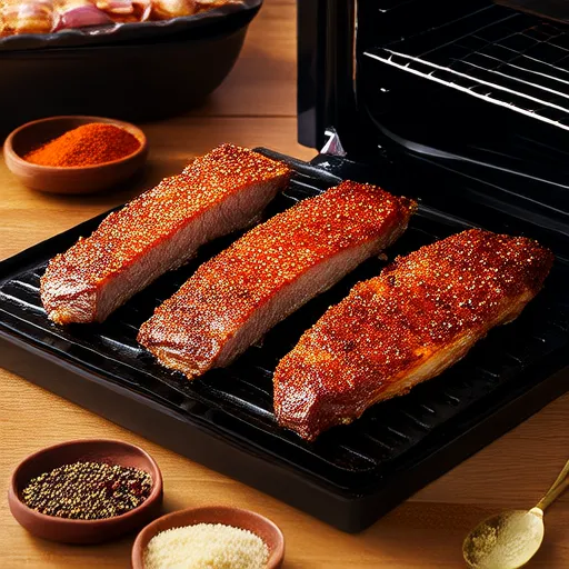 Pork Rub Sürülü ve Fırında Pişirilmiş Domuz Kotletleri