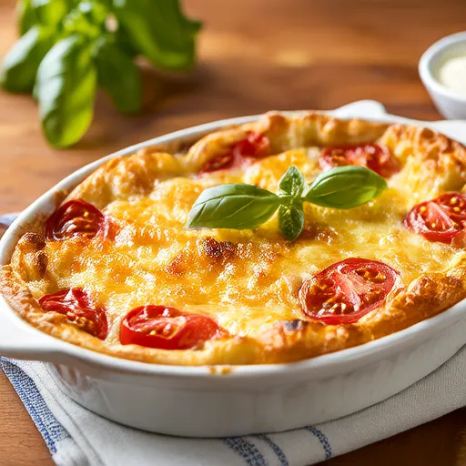 Taze Domates ve Parmesanlı Fırınlanmış Polenta