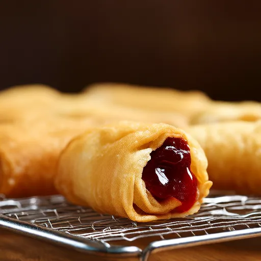 Air-Fried Double Cherry Mini Egg Rolls