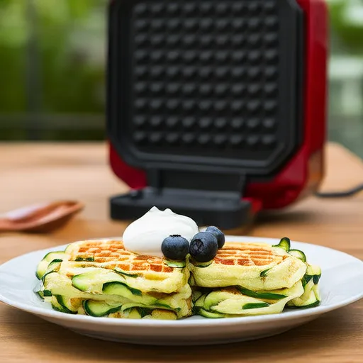 Gaufres de courgettes (Gaufres vertes)