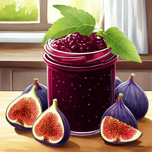 Conserve di fichi alla fragola