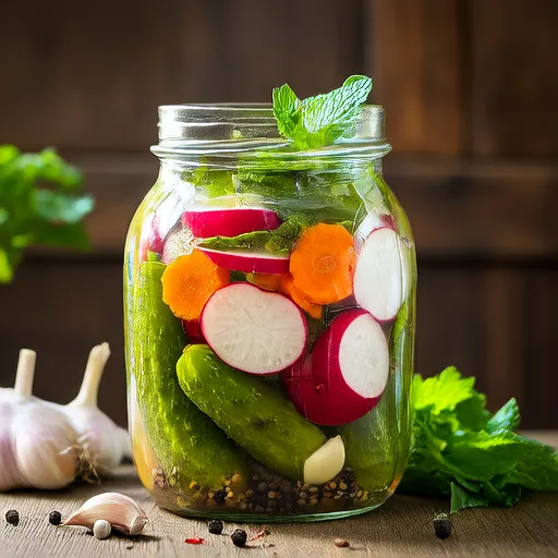Easy Fermented Pickled Veggies