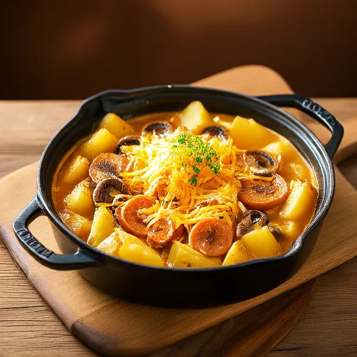 Panggang Kielbasa dan Kentang