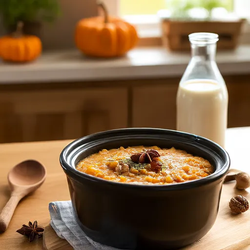 Avena de Calabaza Vegana para Cocina Lenta