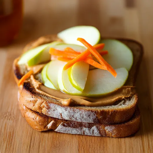 Sandwich di burro di arachidi e frutta