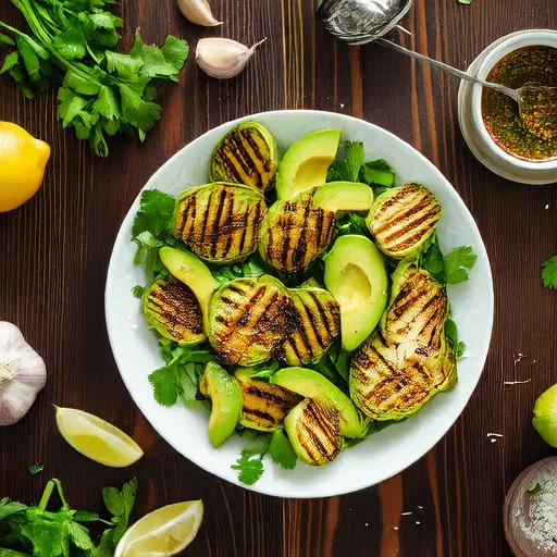 Grilled Radicchio and Avocado Salad with Zhug