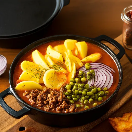 Bữa tối 6 lớp thịt bò và rau củ