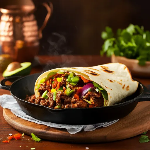 Dumanlı Avokado Fajitas (Et Yerine)