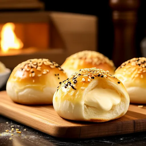 Bolinhas de Bagel Recheadas com Cream Cheese