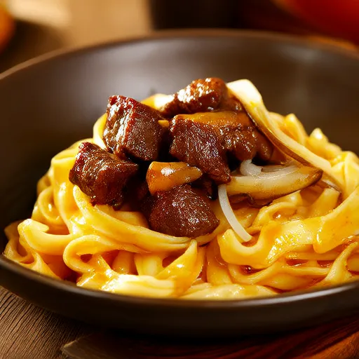 Beef Tips and Noodles