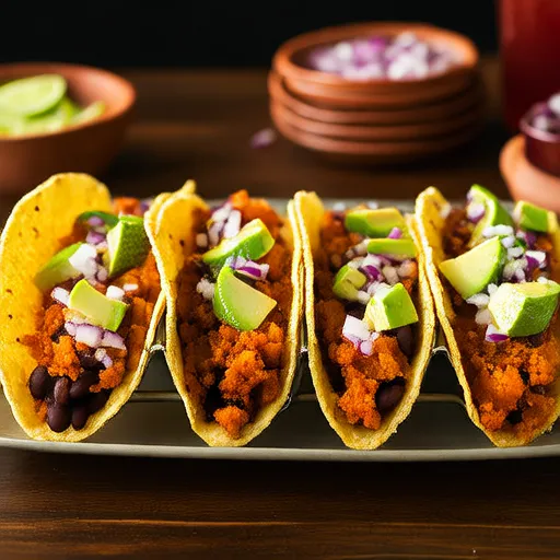 Sweet Potato and Black Bean Taco Cups