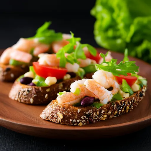 Sandwich con Insalata di Gamberetti Confettata e Uva