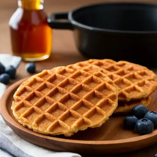Vollkorn-Kokosöl-Waffeln