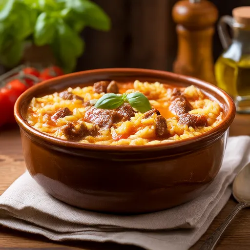 Heirate-mich-Suppe mit Wurst und Orzo