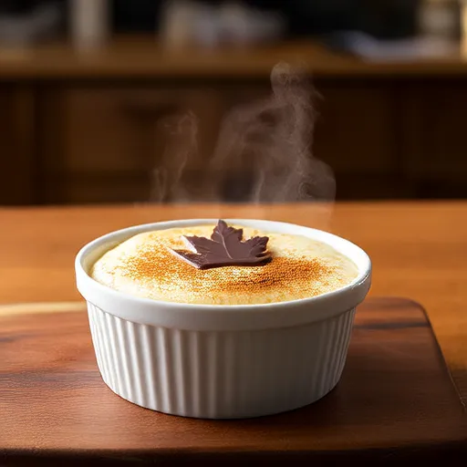 Pudding au riz et au sirop d'érable canadien