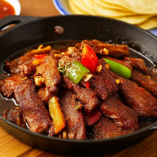 Barbekü Domuz Fajitas