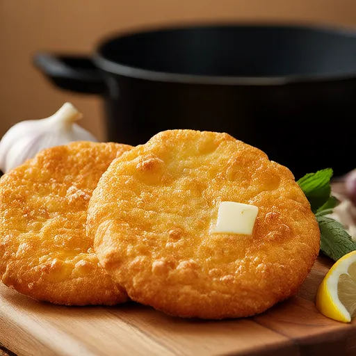 Fried Garlic Pita
