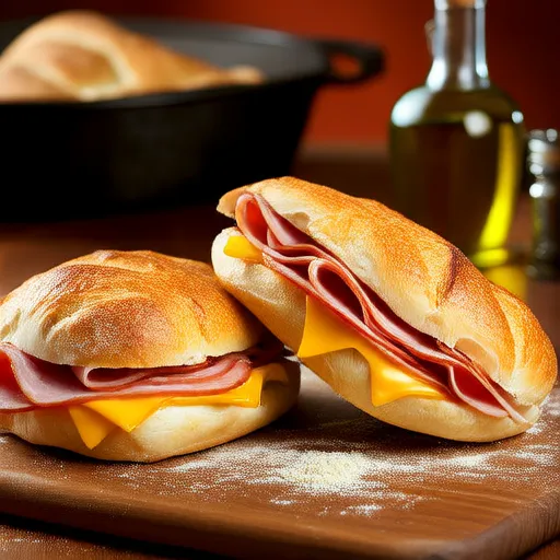 Prosciutto and Provolone Panini Sandwiches