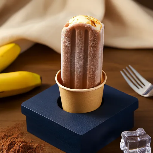 Picolés de Iogurte com Banana e Cacau
