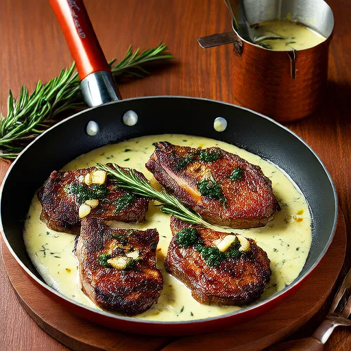 Creamy Sage and Garlic Pork Chops