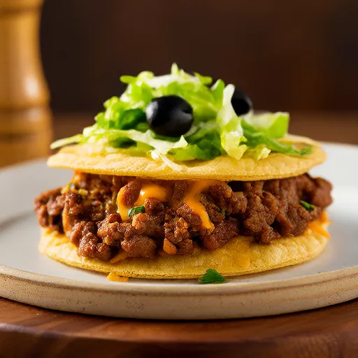 Ground Beef and Potato Tostadas