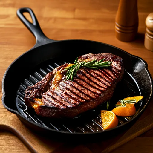 Cast Iron Pan-Seared Steak (Oven-Finished)