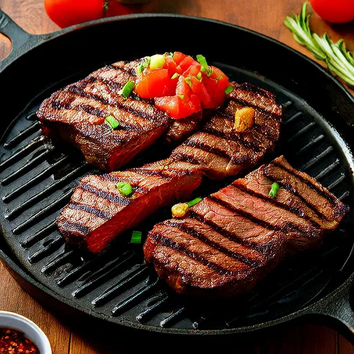 Argentinean Grilled Steak with Salsa Criolla