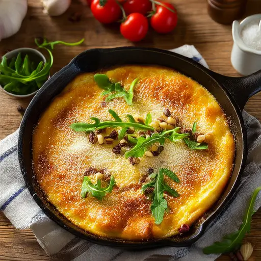Pesto Spaghetti Frittata