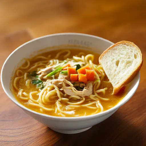 仿制鸡肉面条汤