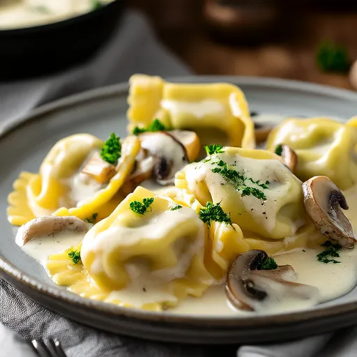Tortellini Jamur Alfredo