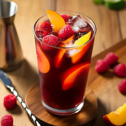 Indian Summer Raspberry Peach Sangria