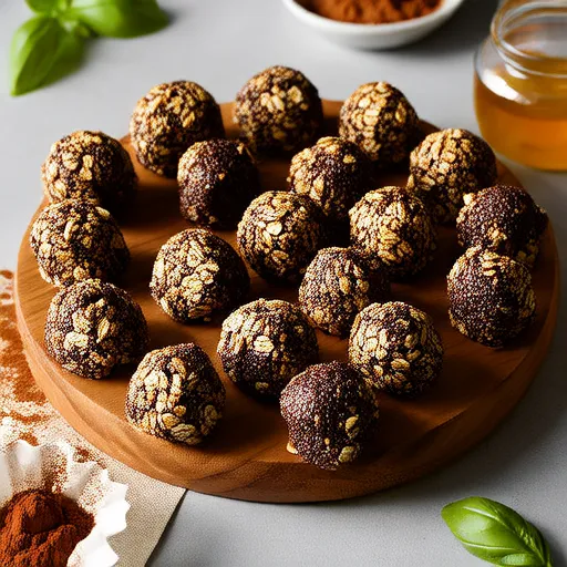 Bouchées de flocons d'avoine au chocolat et courgette