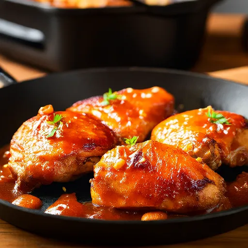 ไก่เคลือบแยมลูกพลับ