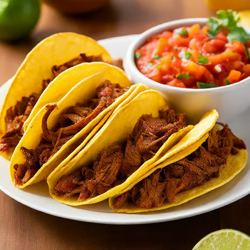 Tacos Daging Babi Cincang dengan Salsa Nanas